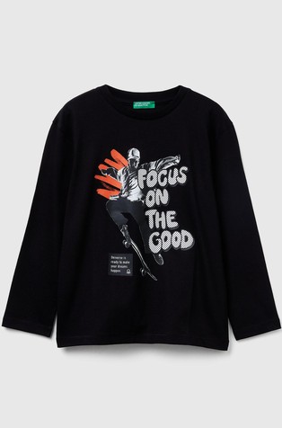 Pamučna majica dugih rukava s otiskom