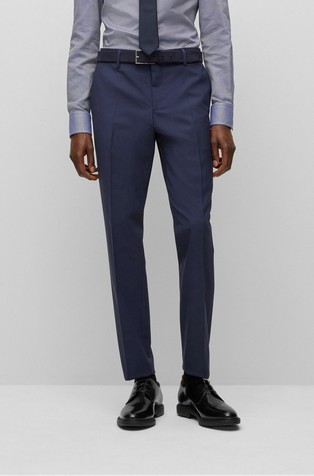 Slim fit hlače od djevičanske vune