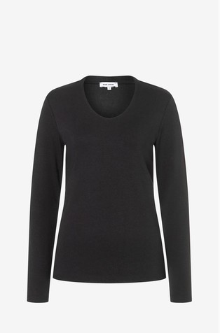 Long sleeve shirt in modal blend