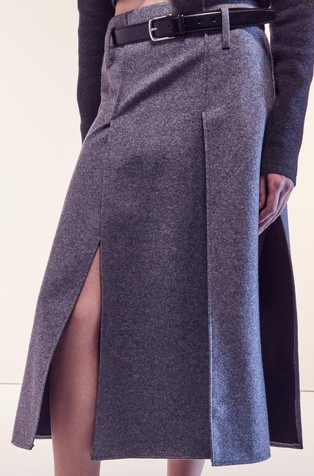 Tisha suknja od mješavine kašmira