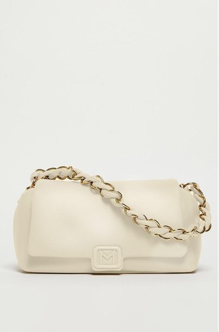Medium bag with wowen handle