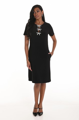 Kratka haljina s mašnama