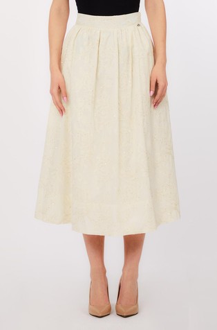 Pamučna suknja s vezom i šljokicama