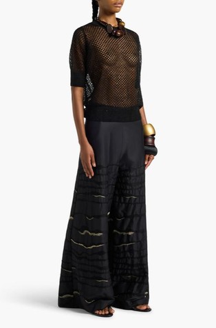 Mrežasto pletena majica sa svjetlucavim lurex vlaknima