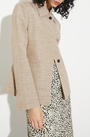 Slim fit košulja-jakna od mješavine viskoze
