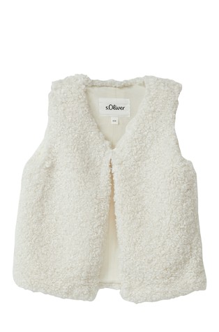 Čupav prsluk sa svjetlucavim vlaknima