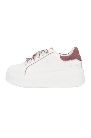 Sweet City leather sneaker with butterflies