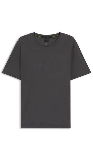 Pima-cotton T-shirt with gloss logo