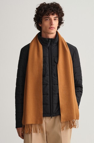 Unisex Solid Wool Scarf