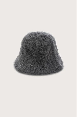 Cashmere knitted bucket hat