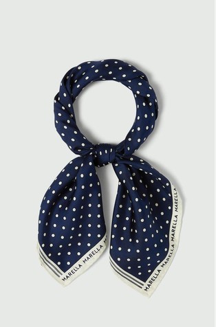 Svilena marama s točkastim uzorkom