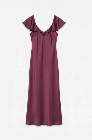 VMRITA MAXI satin DRESS