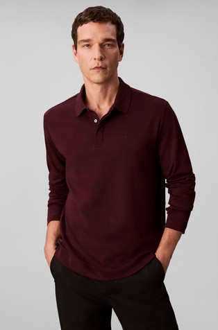 Pamučna polo majica dugih rukava