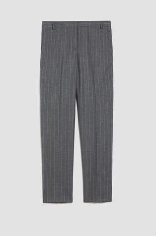 Flannel slim trousers