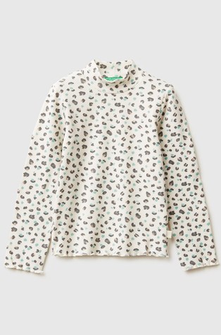 Slim fit majica dugih rukava s uzorkom