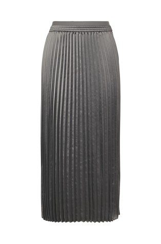 Duga plisirana suknja od satenske tkanine
