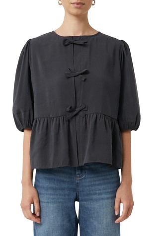 Bluza s mašnama i volanom