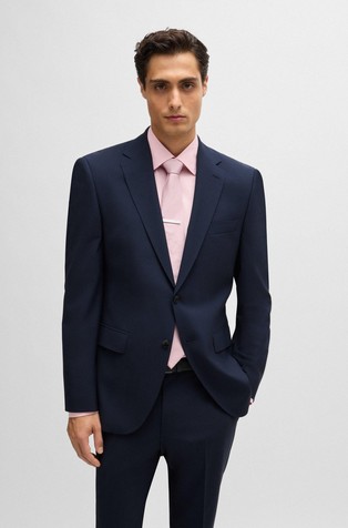 Regular fit sako od djevičanske vune