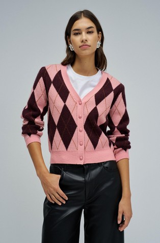 Kardigan s kariranim uzorkom