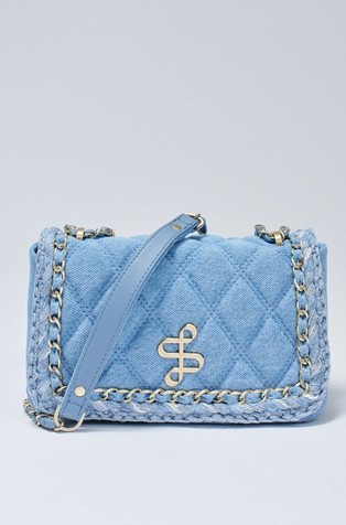 Quilted denim bag