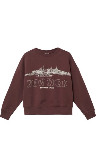 Oversized pulover s velikim otiskom