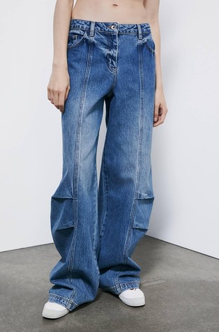 Relaxed fit pamučne jeans hlače