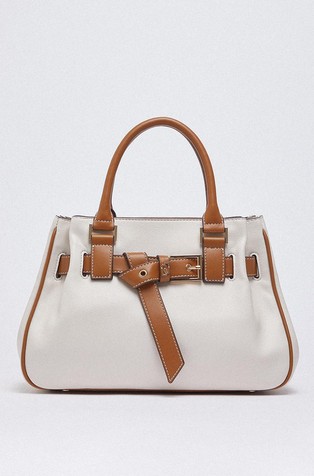 Bag with decorative strap