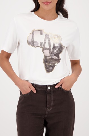T-shirt with Africa print