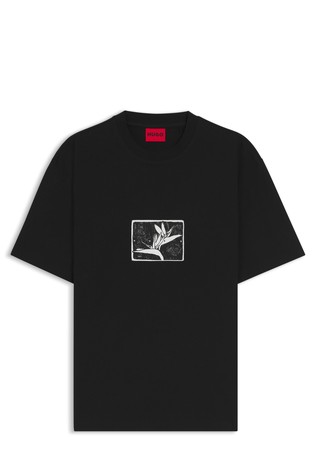 Relaxed fit pamučna majica s logo otiskom