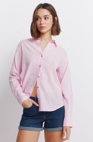 Linen blend shirt