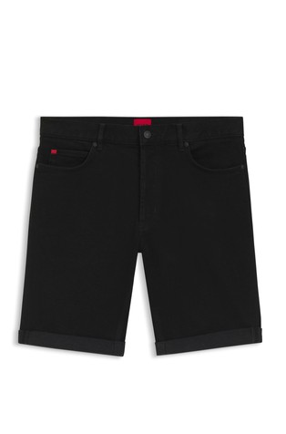 Tapered-fit shorts in stretch denim