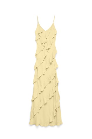 VMICELYN Long dress with flounces