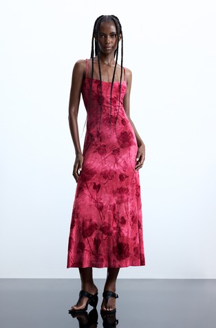 Floral strap dress