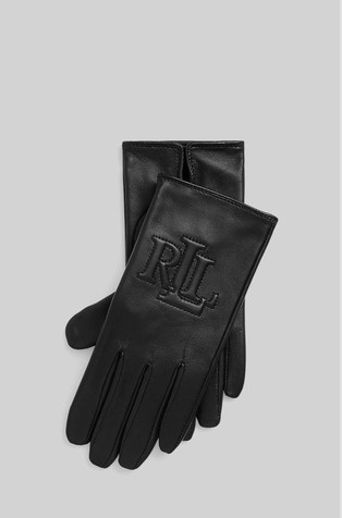 Logo kožne rukavice s mogućnošću korištenja ekrana osjetljivog na dodir