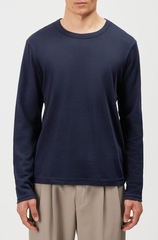 Slim fit pletena pamučna majica