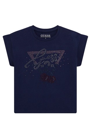 Majica s logotipom s ukrasnim kamenčićima