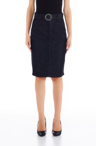 Denim suknja s remenom