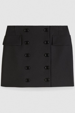 Mini suknja na preklop s gumbima
