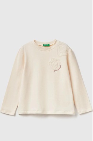 Pamučna majica s aplikacijom od tila