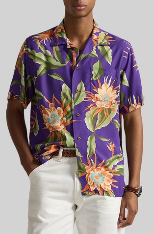 Classic fit Tropical Floral Short-sleeved Shirt