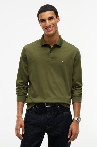 Regular Long Sleeve Polo Shirt