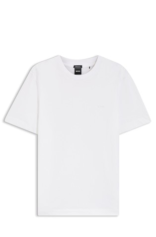 Cotton-jersey T-shirt with logo detail