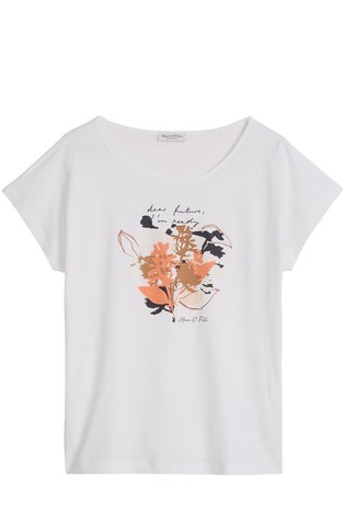 Loose fit majica od jerseya s otiskom