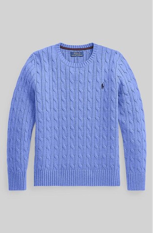 Strukturirano pleten pamučni pulover