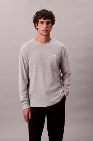 Majica dugih rukava s vafl teksturom