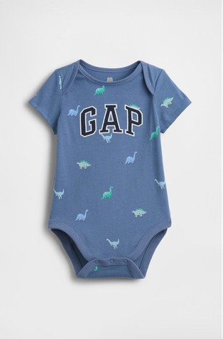 Gap logo pamučni bodi kratkih rukava za bebe