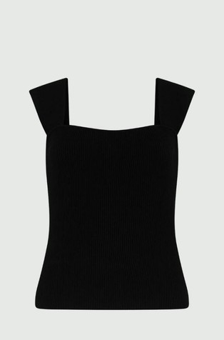 Rebrast top od mješavine viskoze