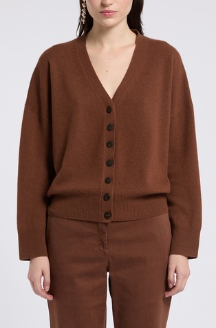 Monochrome cashmere cardigan
