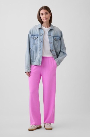 Gap logo ženski donji dio trenirke sa širokim nogavicama