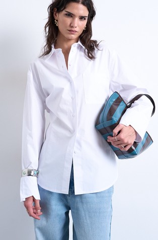 TSDEMI oversized fit pamučna košulja